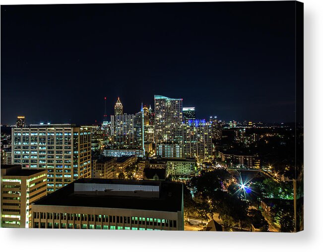 Atlanta Acrylic Print featuring the photograph Night View by Kenny Thomas