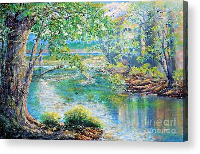 Landscape Acrylic Print featuring the painting Nixon's MEMORIES OF THE RAPIDAN by Lee Nixon