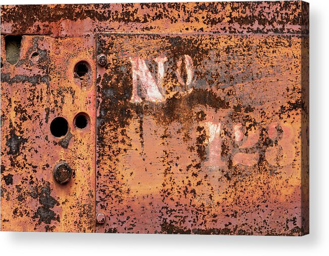 Mining Acrylic Print featuring the photograph No 123 by Holly Ross