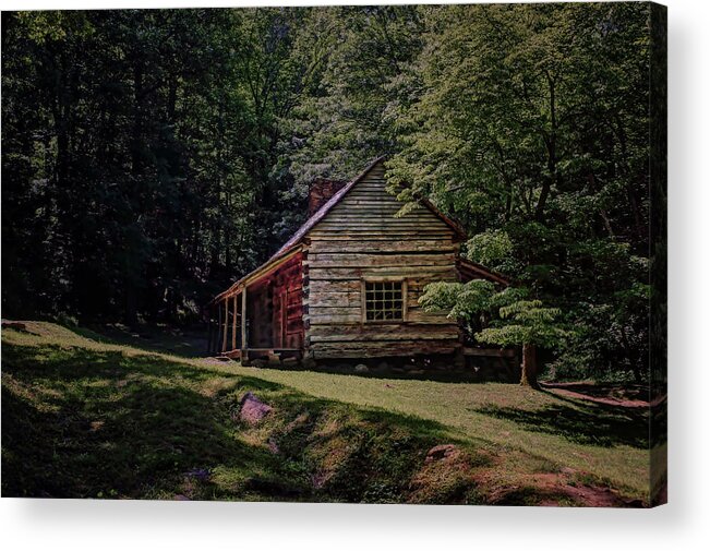 Great Smoky Mountains Acrylic Print featuring the photograph Noah Ogle - Cabin by Nikolyn McDonald