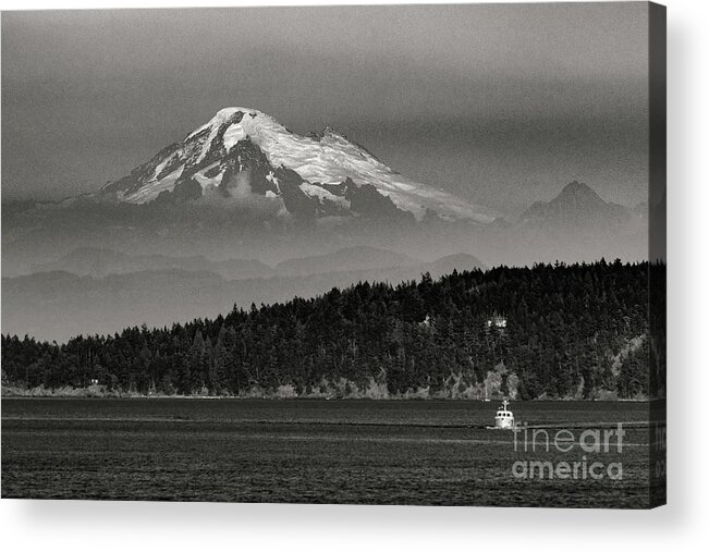 Black And White Acrylic Print featuring the photograph North by Northwest by Rod Best
