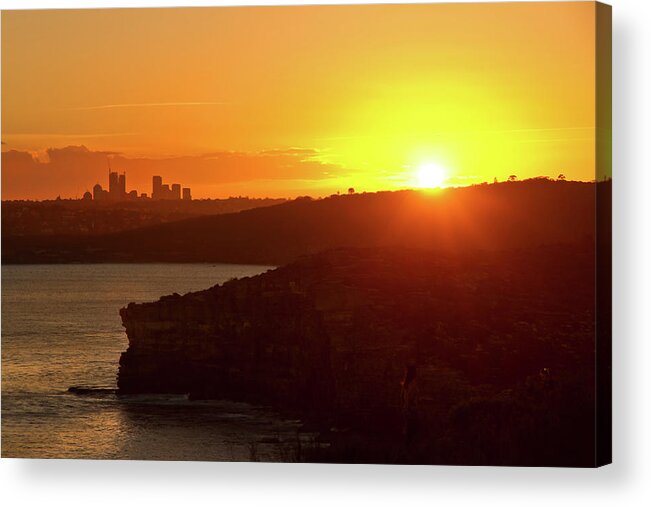 Sydney Acrylic Print featuring the photograph North Head North Sydney And Sunset by Miroslava Jurcik