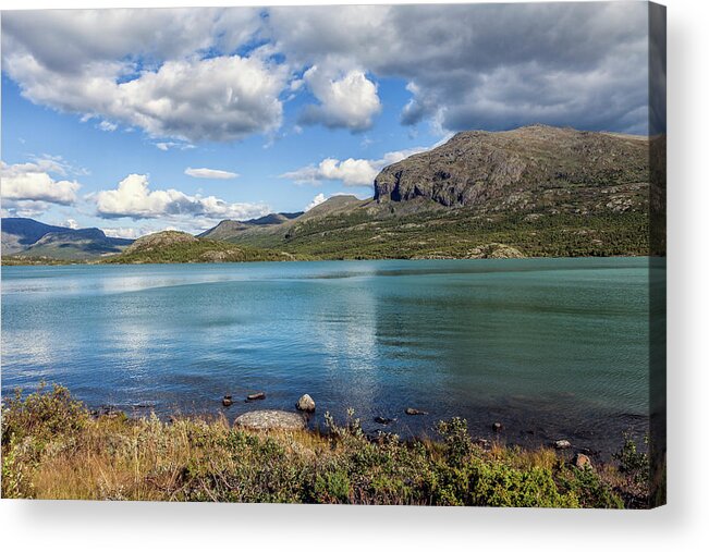 Norway Acrylic Print featuring the photograph Norwegian mountains by Mike Santis