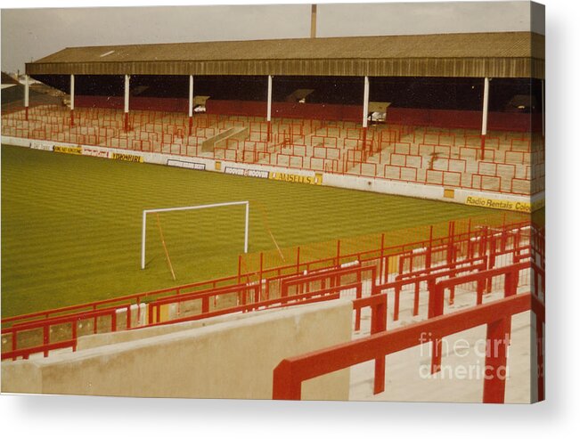  Acrylic Print featuring the photograph Nottingham Forest - City Ground - Old Stand 1 - 1970s by Legendary Football Grounds