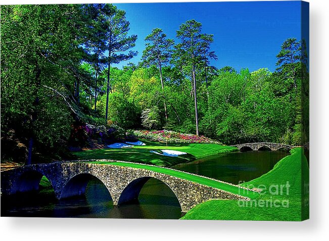 Golf Acrylic Print featuring the digital art Number 12 by Michael Graham