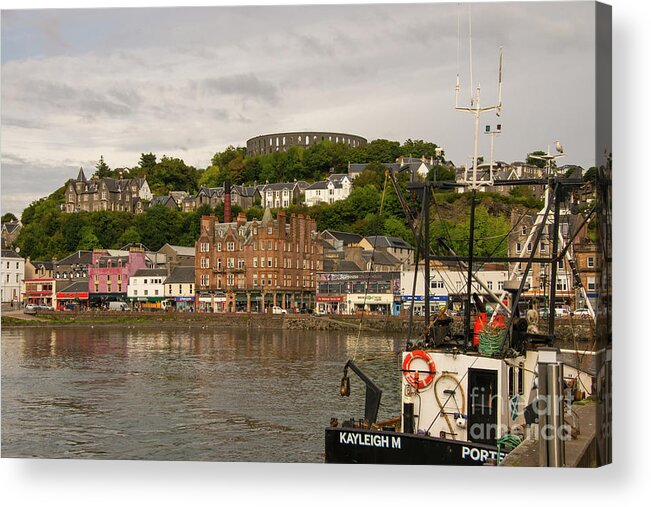 Oban Acrylic Print featuring the photograph Oban Harbour Two by Bob Phillips