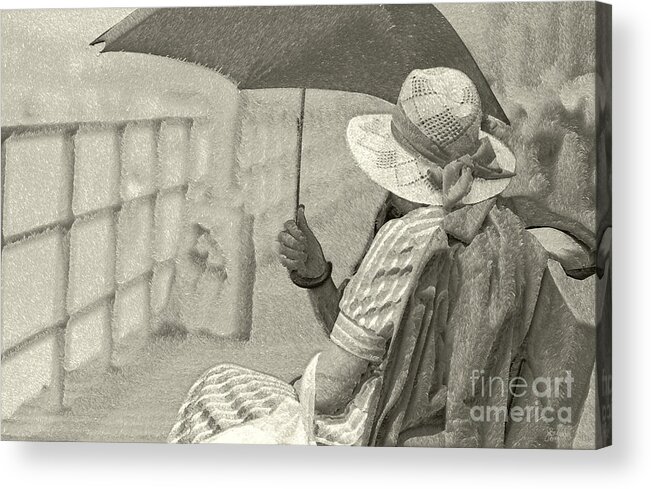 Black And White Acrylic Print featuring the photograph Obscure by Jeff Breiman