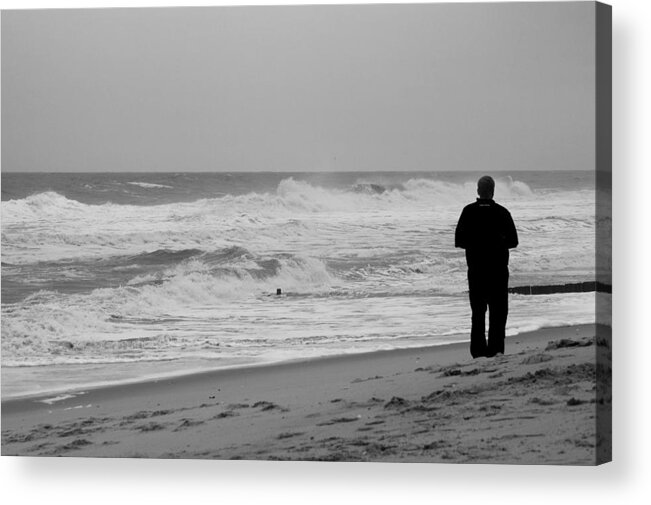 Jersey Shore Acrylic Print featuring the photograph Observing - Jersey Shore by Angie Tirado