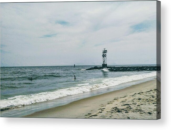 Water Acrylic Print featuring the photograph Ocean City I by Aly Robinson