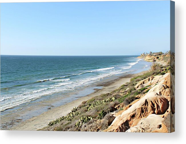 Ocean Acrylic Print featuring the photograph Ocean View by Alison Frank