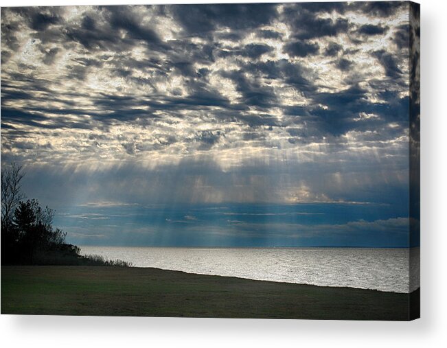 Sky Acrylic Print featuring the photograph October Sky by William Selander