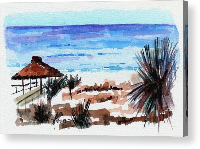 Vacation Acrylic Print featuring the painting Okaloosa Island, Florida by Adele Bower