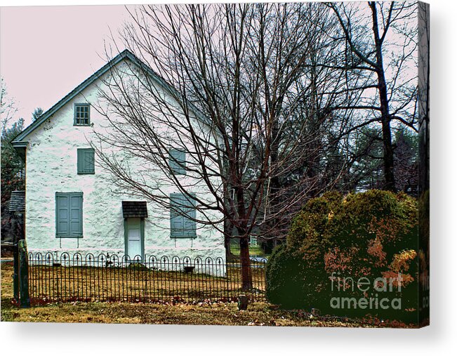 Architecture Acrylic Print featuring the photograph Old Kennett Mettinghouse by Sandy Moulder