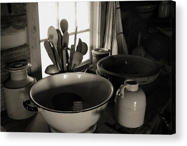 Old Acrylic Print featuring the photograph Old Kitchen Stuff by Joanne Coyle