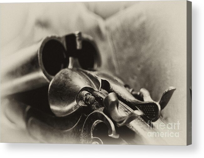 Shotgun Acrylic Print featuring the photograph Old Shotgun by Wilma Birdwell