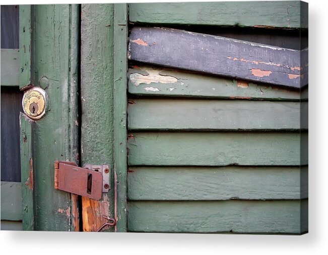 New Orleans Acrylic Print featuring the photograph Old Shutters French Quarter by KG Thienemann