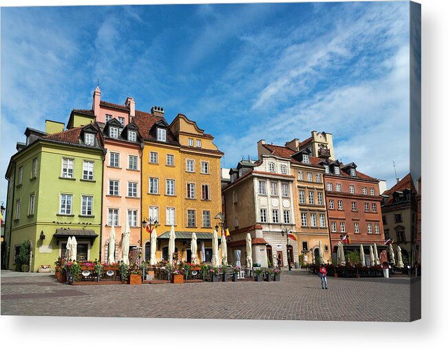 Old Town Acrylic Print featuring the photograph Old Town Warsaw by Chevy Fleet