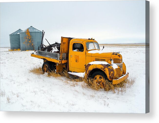Yellow Acrylic Print featuring the photograph Old Yellow by Todd Klassy