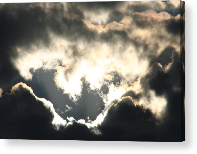 Ominous Sky Before A Storm Acrylic Print featuring the photograph Ominous by David Barker