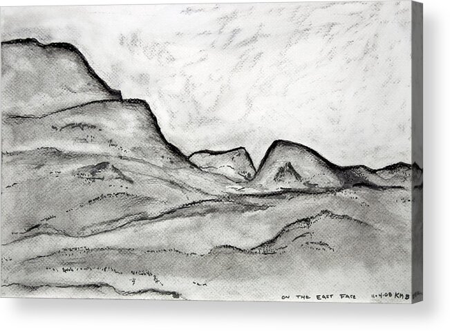  Acrylic Print featuring the painting On The East Face by Kathleen Barnes