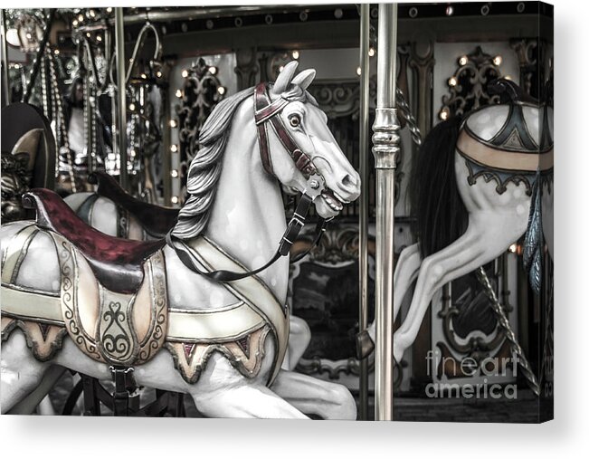 Carousel Acrylic Print featuring the photograph On the Merry go Round by Adriana Zoon