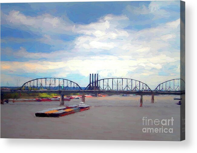 Mississippi River Acrylic Print featuring the photograph On the Mississippi by John Freidenberg
