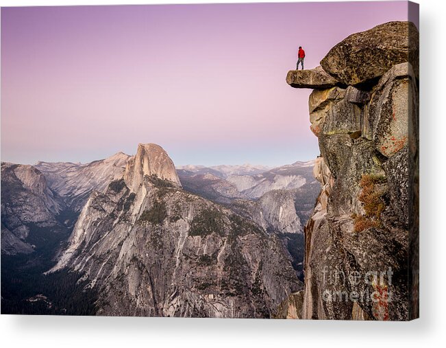 Altitude Acrylic Print featuring the photograph On Top of the World by JR Photography