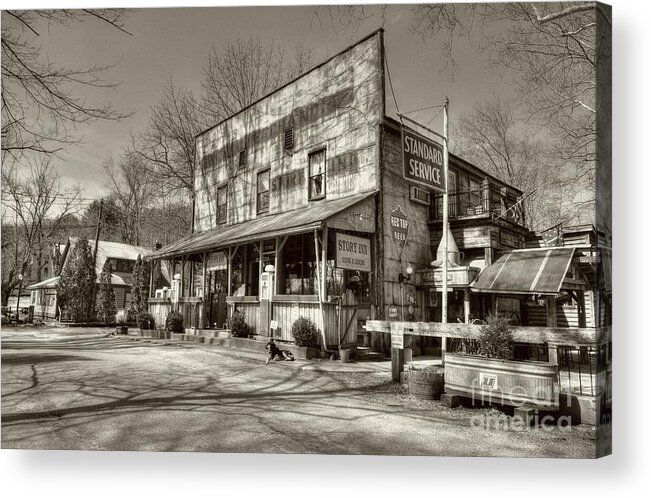 Scenes From Far And Near Acrylic Print featuring the photograph Once Upon A Story Sepia Tone by Mel Steinhauer