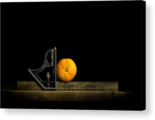 Orange Acrylic Print featuring the photograph Oranges ain't square by Nigel R Bell