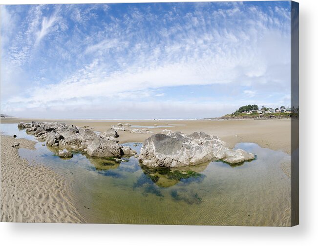 Yachats Acrylic Print featuring the photograph Oregon Tide Pool by Margaret Pitcher
