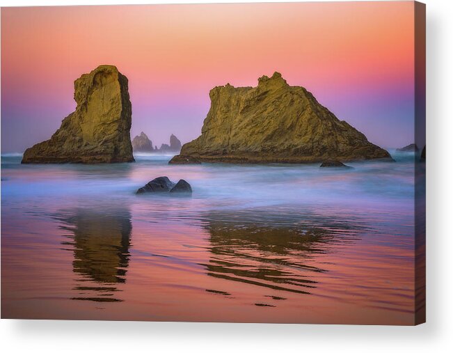 Oregon Acrylic Print featuring the photograph Oregon's New Day by Darren White