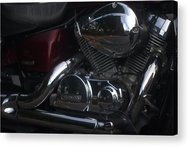  Acrylic Print featuring the photograph Original Motorcycle File by Suzanne Powers