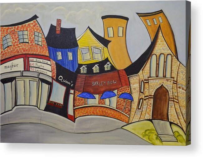 Abstract Acrylic Print featuring the painting Ottawa South by Heather Lovat-Fraser