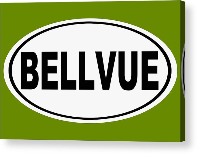Bellvue Acrylic Print featuring the photograph Oval Bellvue Colorado Home Pride by Keith Webber Jr