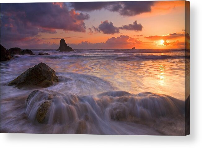 Sunset Acrylic Print featuring the photograph Overcome by Michael Dawson
