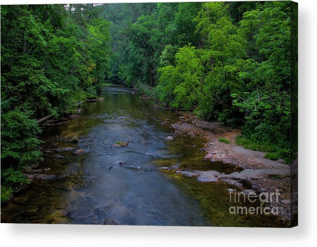 Overflow Creek Acrylic Print featuring the photograph Overflow Creek by Barbara Bowen