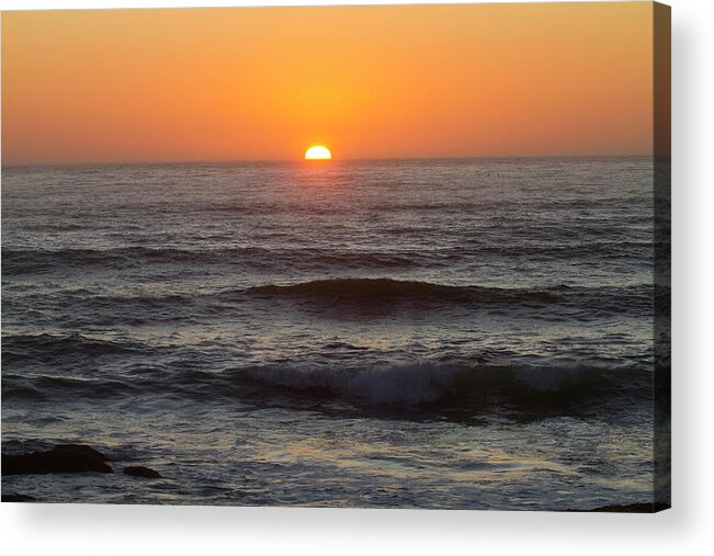 Sunset Acrylic Print featuring the photograph Pacific Sunset by Mark Miller