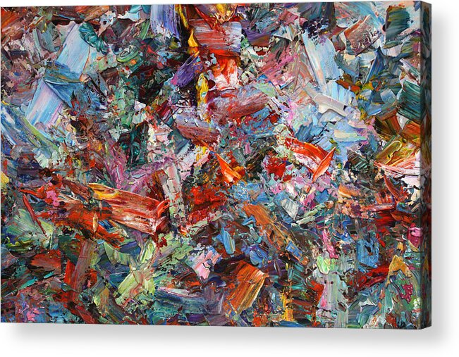 Abstract Acrylic Print featuring the painting Paint number 42-a by James W Johnson
