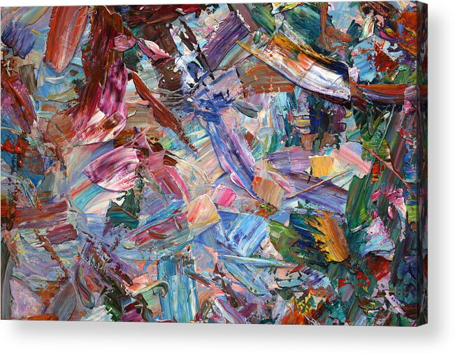 Abstract Acrylic Print featuring the painting Paint number 42-b by James W Johnson