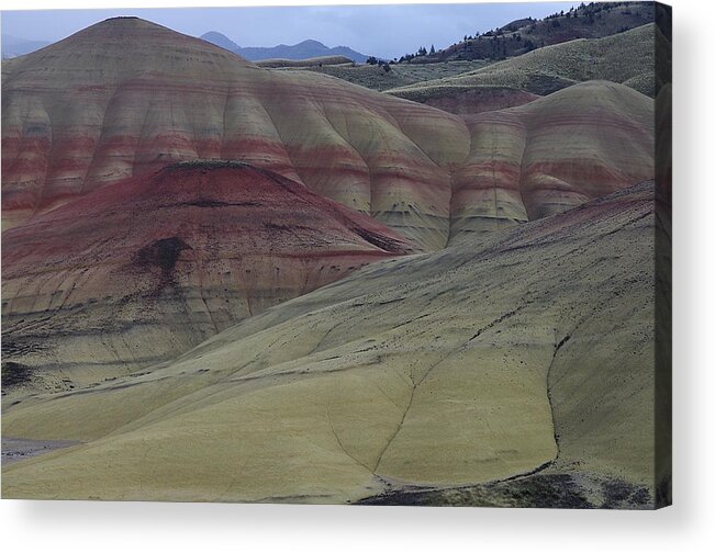 Landscape Acrylic Print featuring the photograph Painted Hills 3 by Ken Dietz