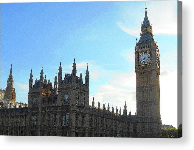 London Acrylic Print featuring the photograph Palace of Westminster And Big Ben by Irina Sztukowski
