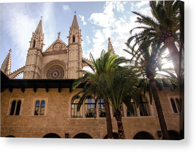 Palma De Mallorca Cathedral Acrylic Print featuring the photograph Palma de Mallorca, Cathedral - 2 by AM FineArtPrints