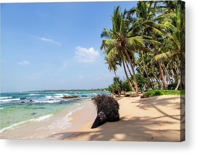 Asia Acrylic Print featuring the photograph Paradise beach in Sri Lanka by Gina Koch