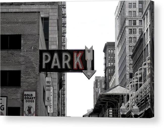Parking Sign Acrylic Print featuring the photograph Park by Jackson Pearson