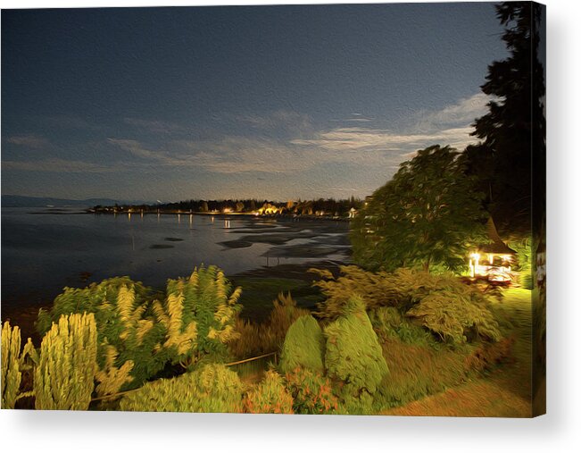 Parksville Acrylic Print featuring the digital art Parksville - Digital Oil by Birdly Canada