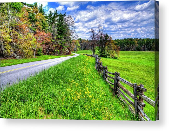 Blue Ridge Parkway Acrylic Print featuring the photograph Parkway Spring by Dale R Carlson