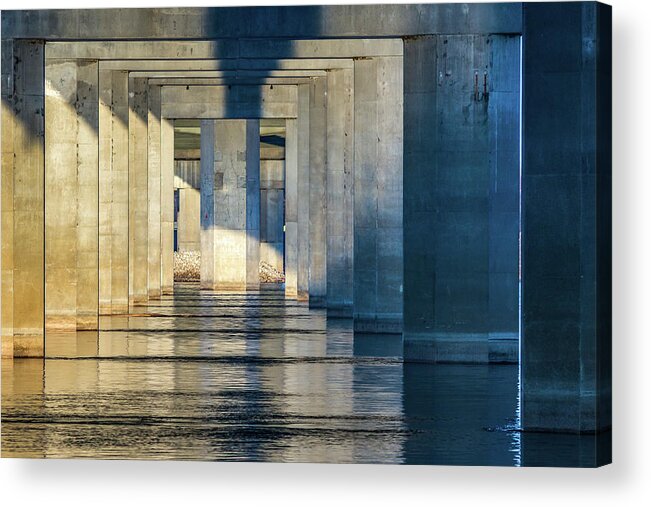 Clark Bridge Acrylic Print featuring the photograph Passages by Holly Ross