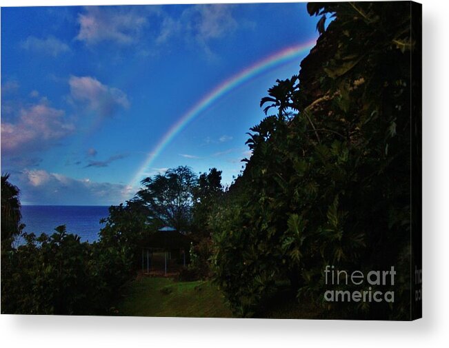 Rainbow Acrylic Print featuring the photograph Passing Showers by Craig Wood