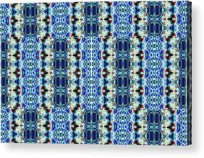 Candy Acrylic Print featuring the digital art pATCH wORK gRAPHIC 64X mARARITA GLASS by Scott S Baker