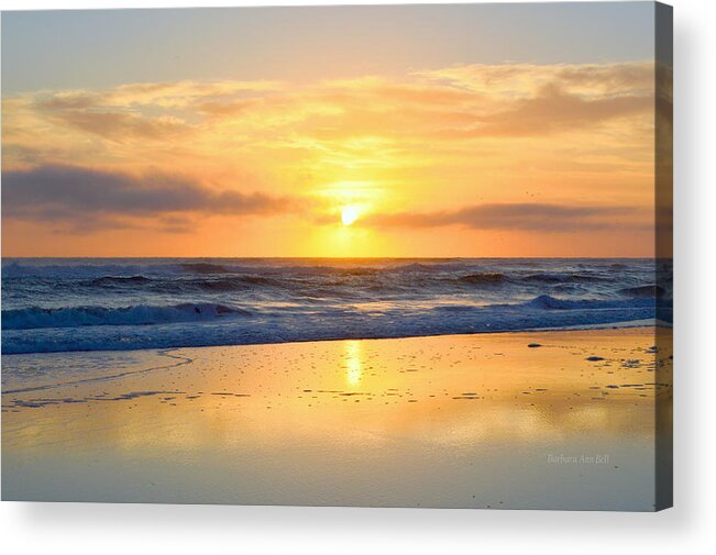 Pea Island Acrylic Print featuring the photograph Pea Island in November by Barbara Ann Bell